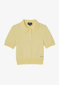 Solid-colour polo shirt in cotton crepe - 0