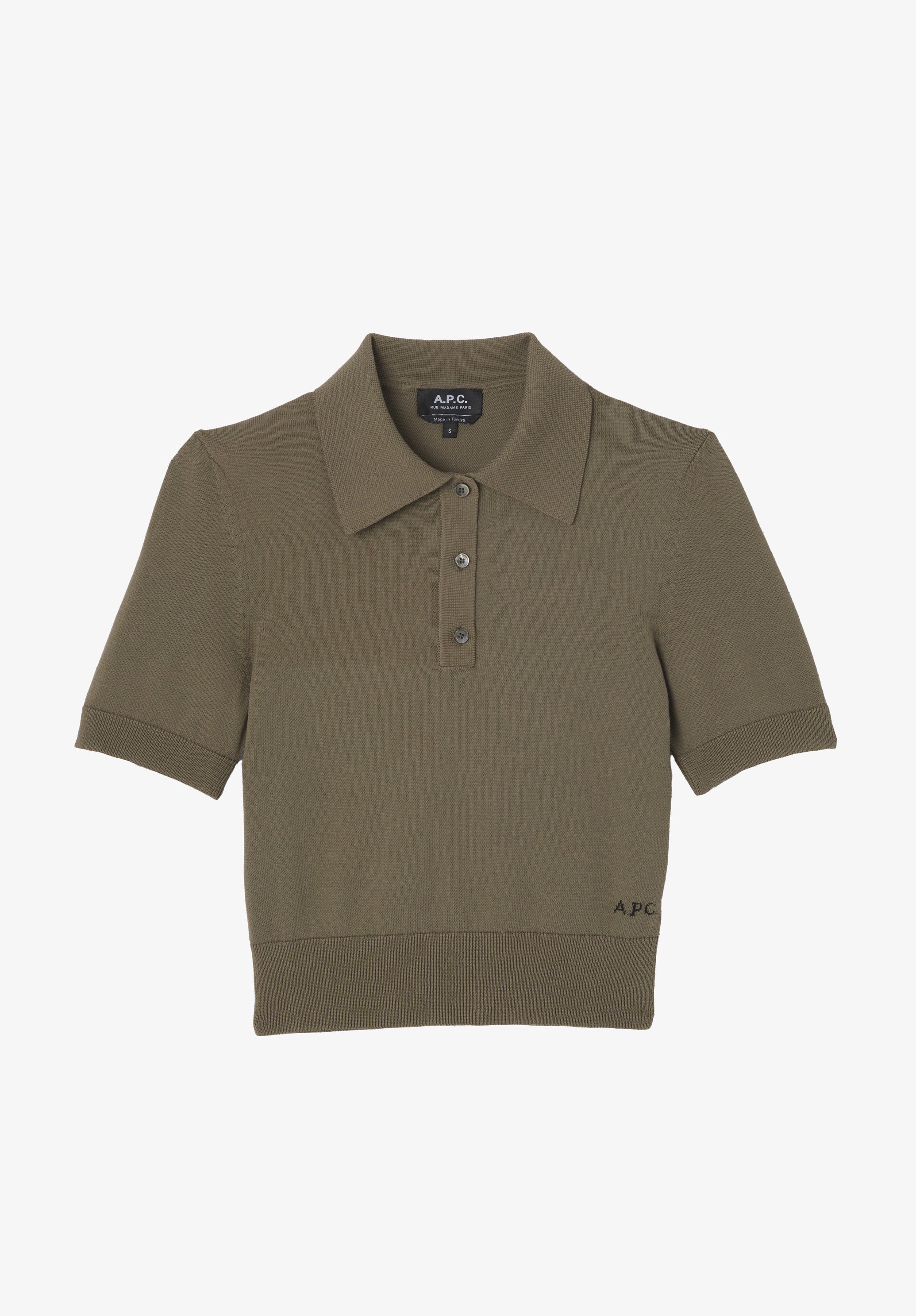 Solid-colour polo shirt in cotton crepe - 0