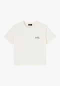 Off-white t-shirt with A.P.C. Rue Madame logo