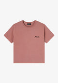 Raspberry pink t-shirt with A.P.C. Rue Madame logo - 0
