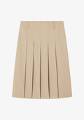Pleated beige skirt - 0