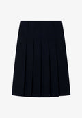 Pleated navy blue skirt - 0