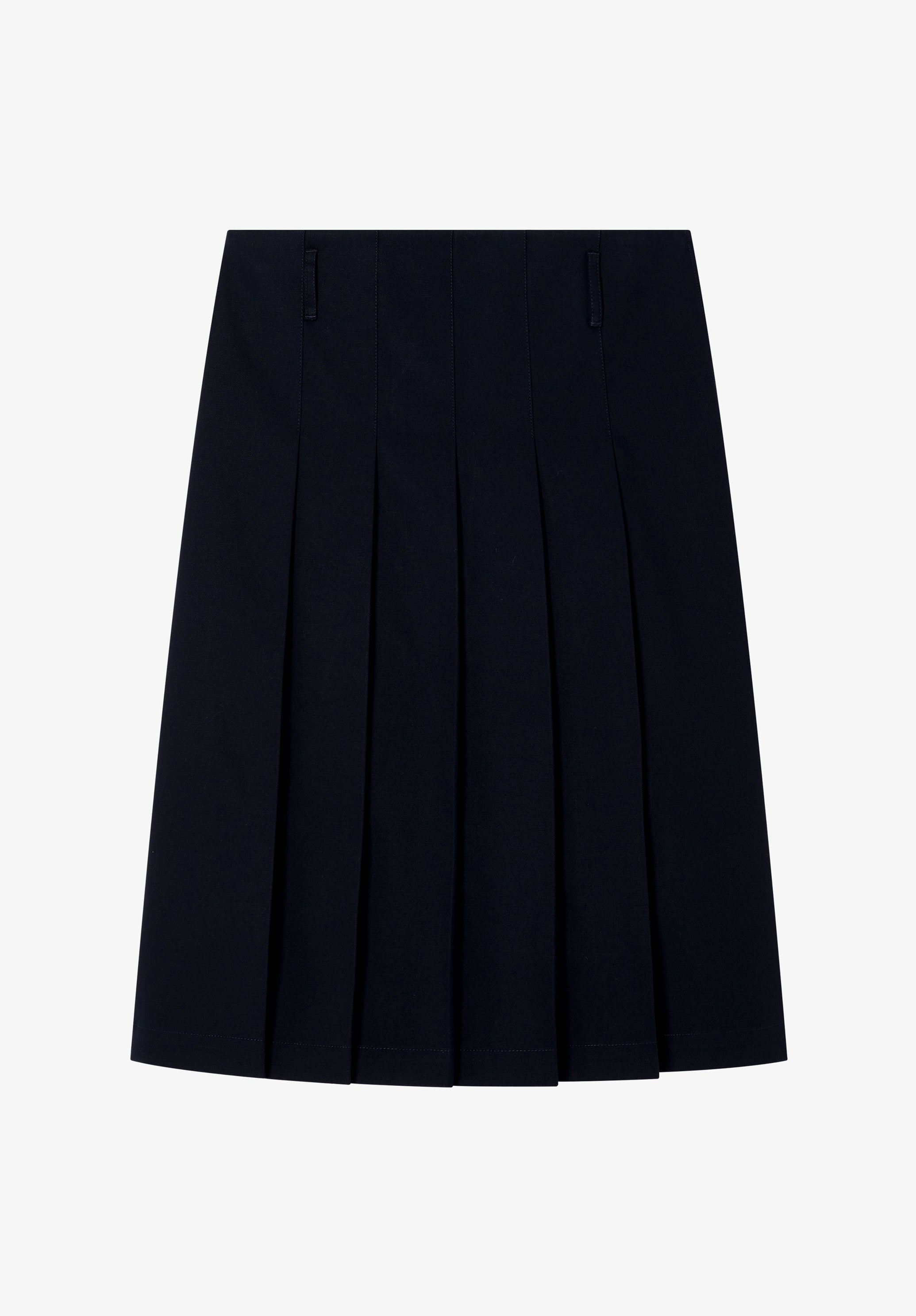 Pleated navy blue skirt - 0