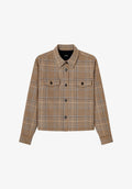 Brown check jacket - 0