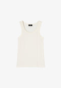 White organic cotton tank top - 0