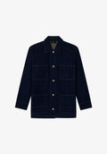 Faded indigo denim workwear jacket - 0