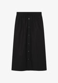 Long black organic cotton skirt