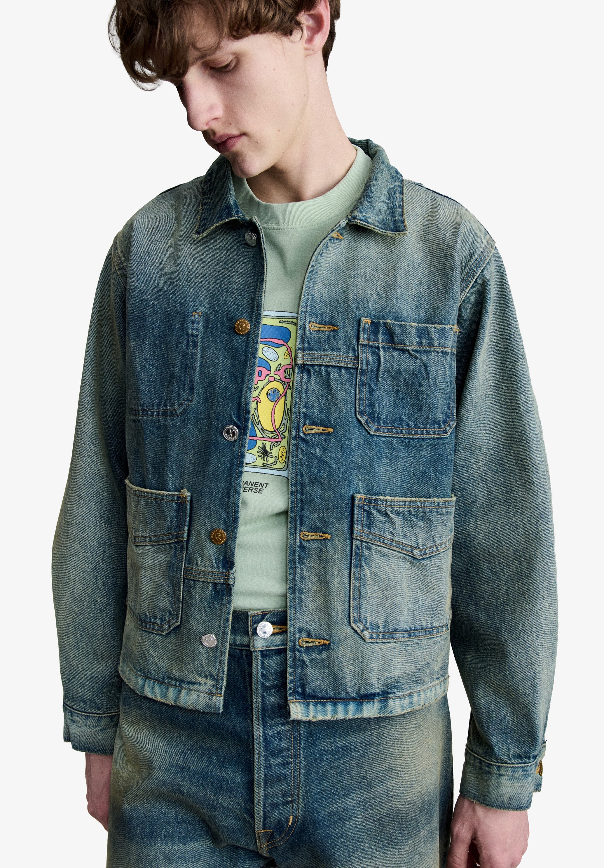 A.P.C. x Brain Dead Selvedge chore jacket - 2