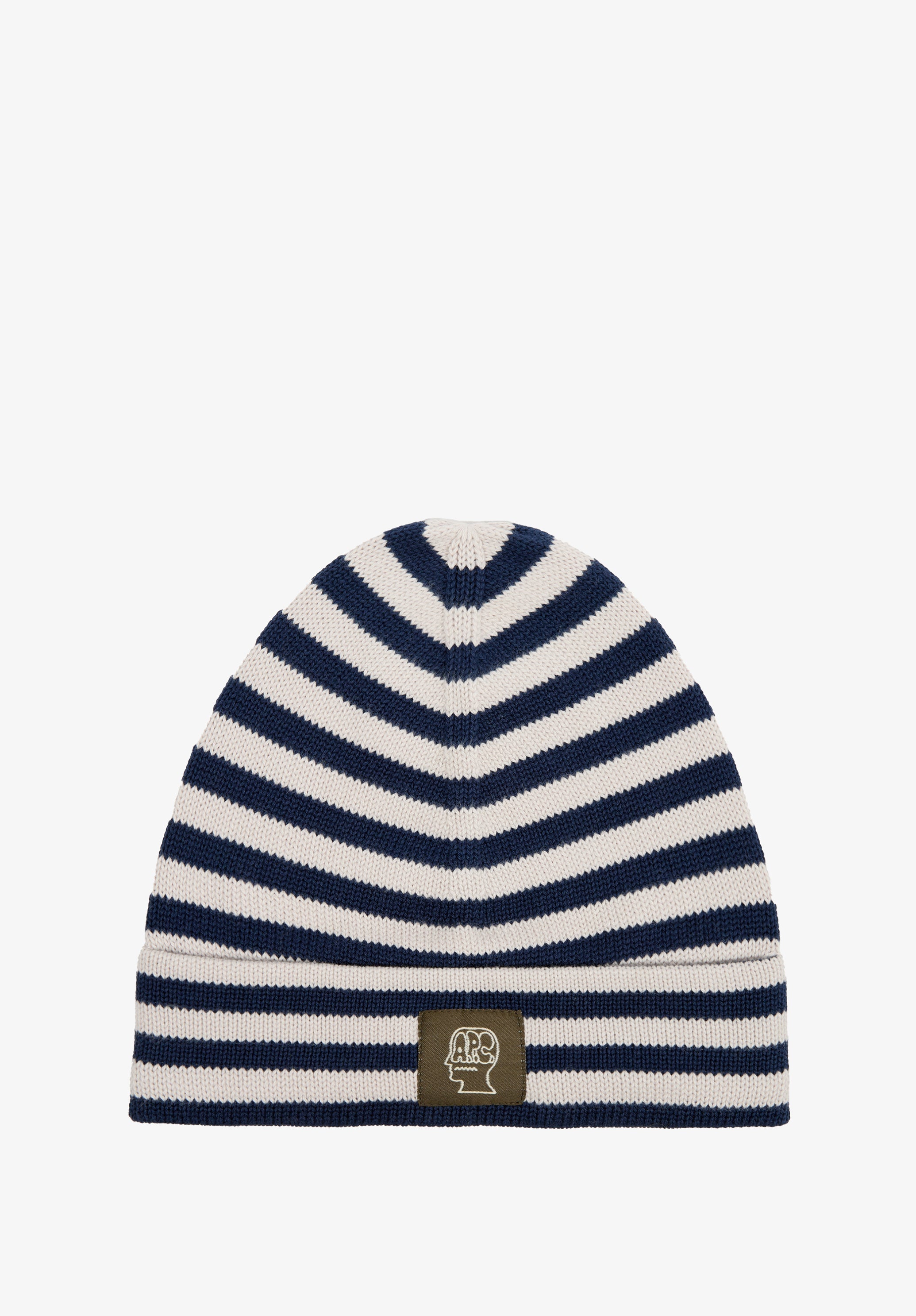 A.P.C. x Brain Dead Striped cotton beanie - 0