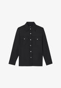 Solid-colour wool overshirt - 0