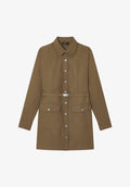 Belted shirt-dress - 0