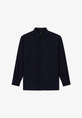 Elegant navy blue overshirt - 0