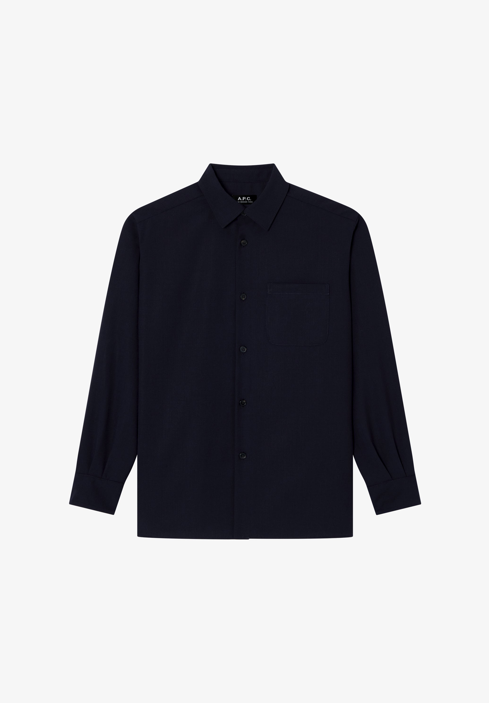 Elegant navy blue overshirt - 0