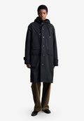 Black water-repellent parka - 1