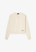 Short ecru wool cardigan - 0