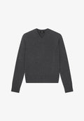 Charcoal grey sweater in recycled wool - 0