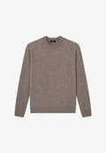 Loose-fit taupe brown sweater - 0