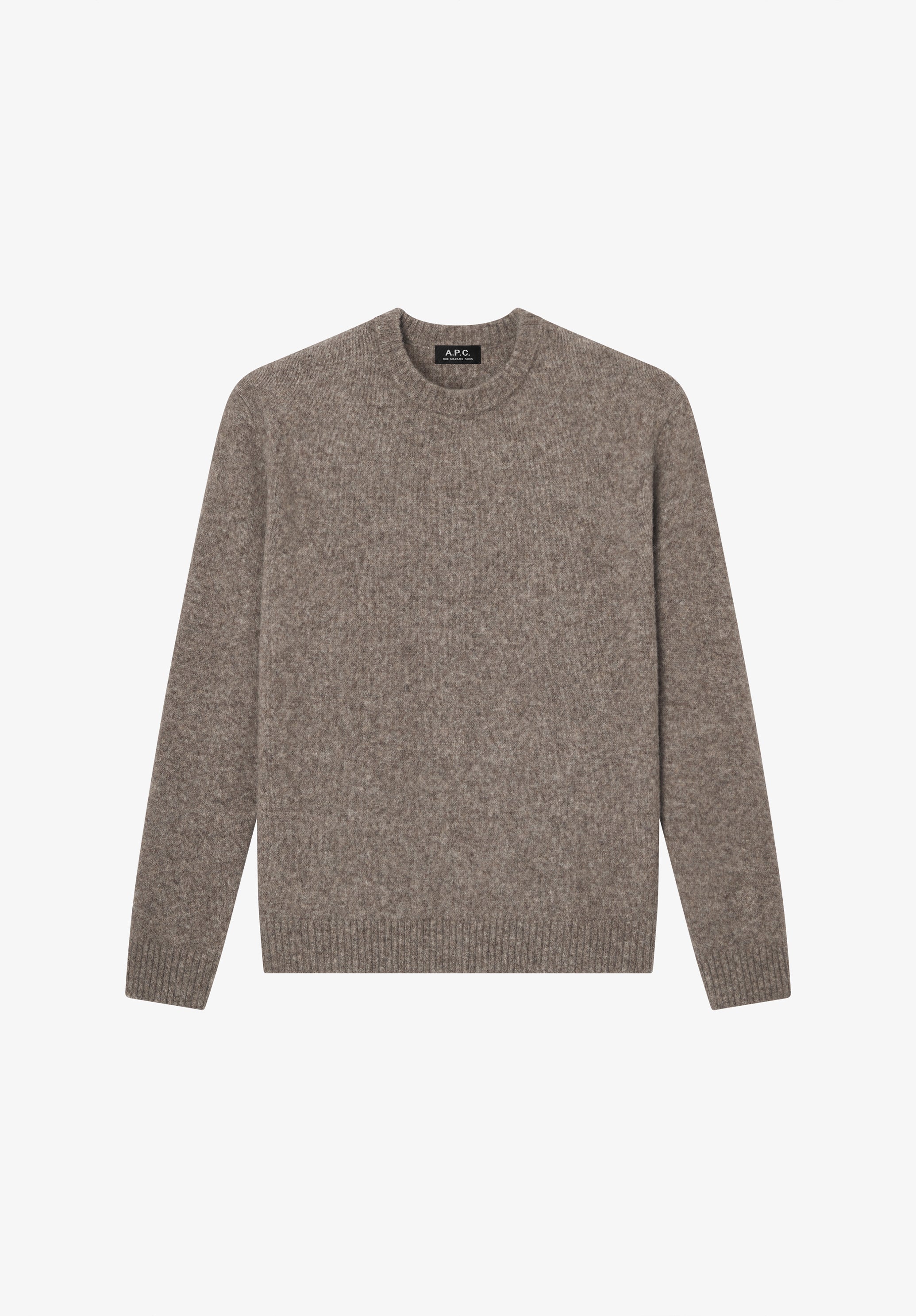 Loose-fit taupe brown sweater - 0