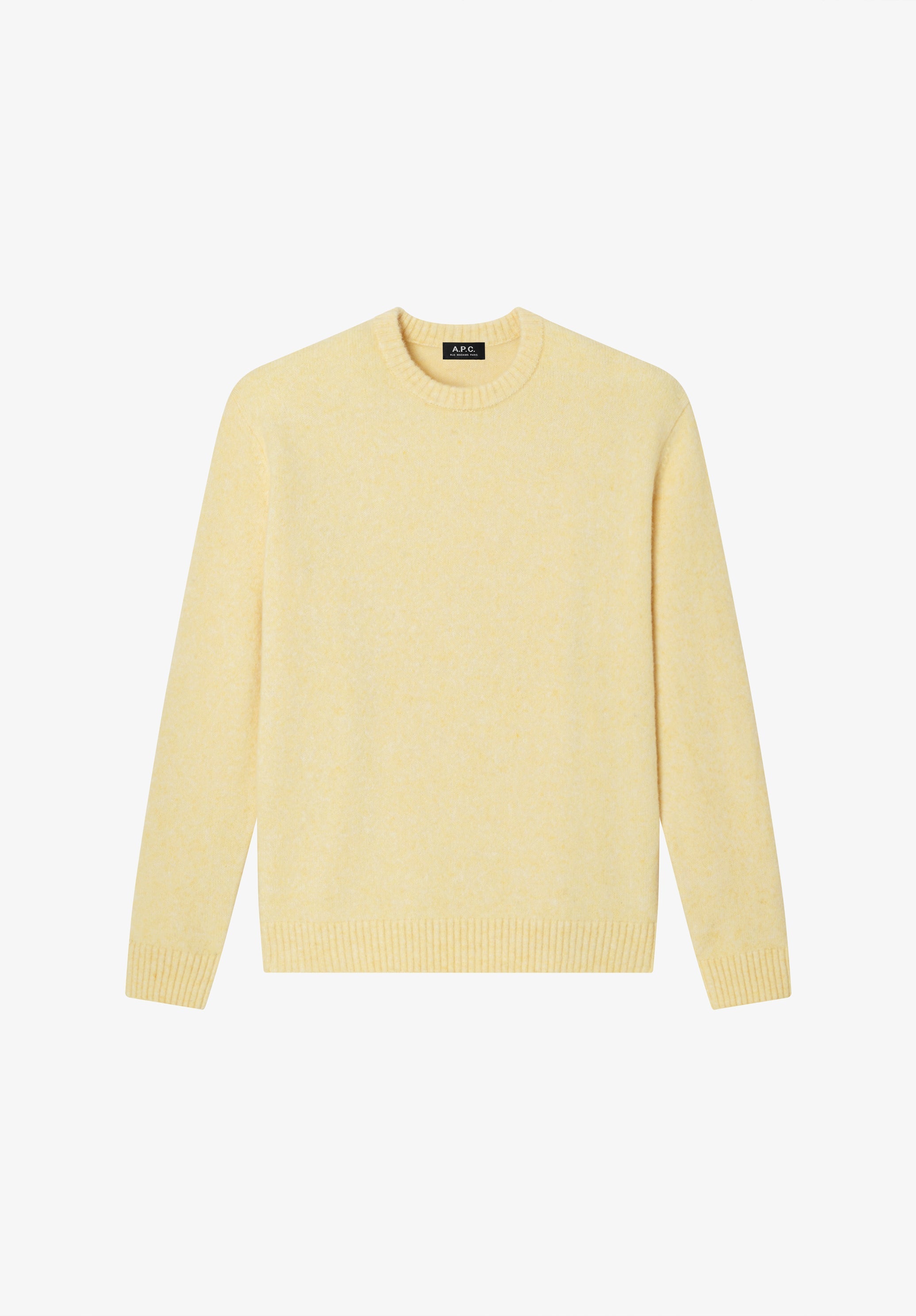 Loose-fit light yellow sweater - 0