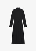 Long black wool dress - 0