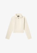 Wide-rib jumper with trucker collar - 0