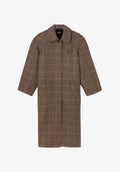 Tartan coat with raglan sleeves - 0