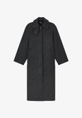 Solid-colour coat with raglan sleeves - 0